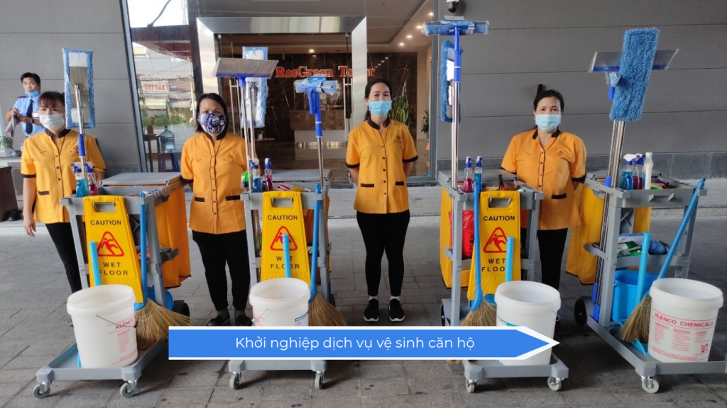 khởi nghiệp dịch vụ vệ sinh căn hộ