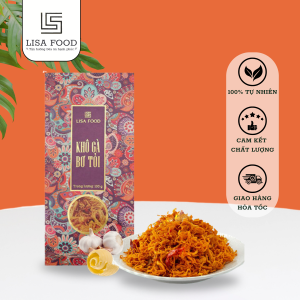 Khô Gà Bơ Tỏi Túi 50g LisaFood