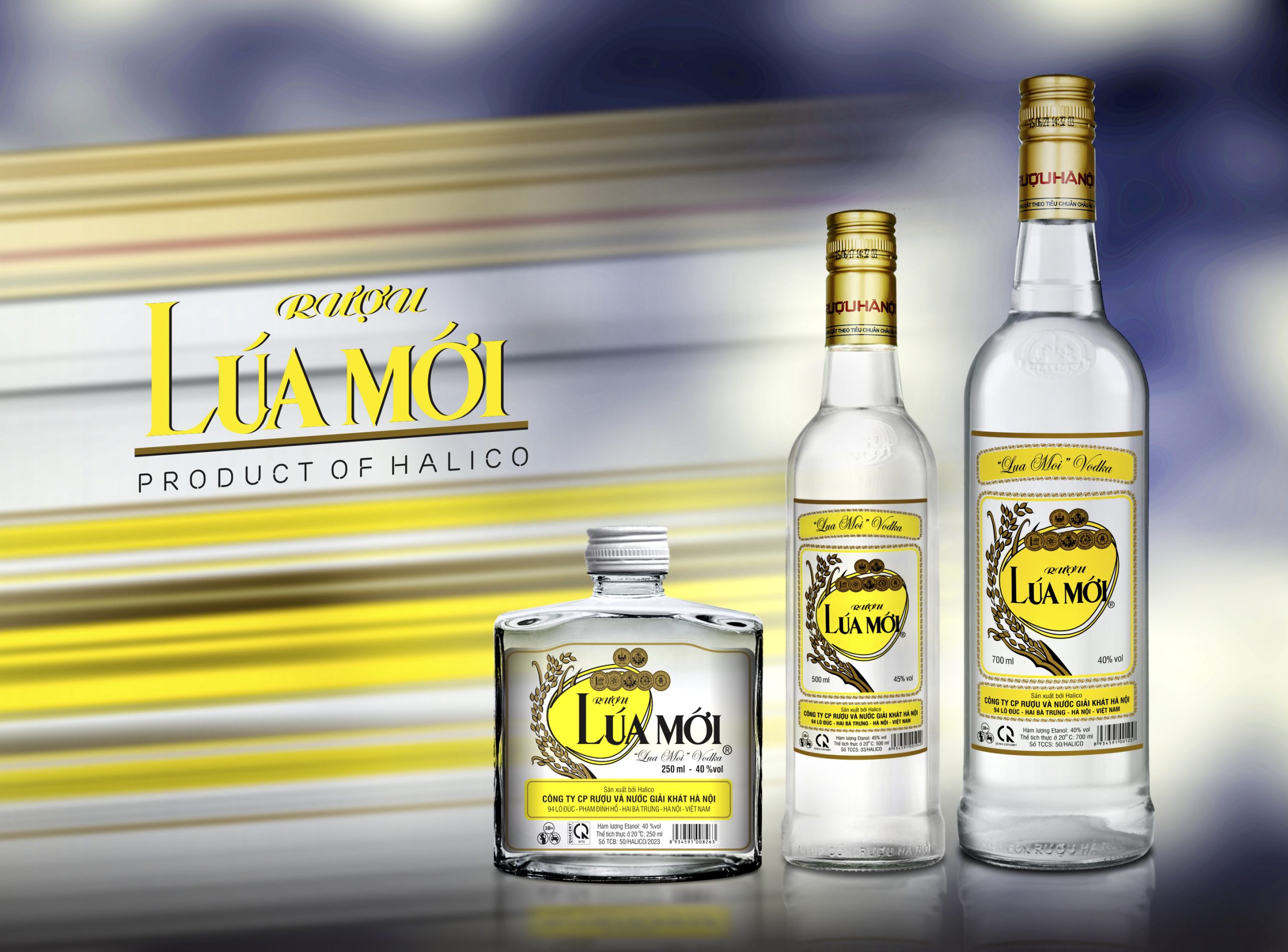Rượu Lúa Mới - Chai 500ML 45% ( Bottle New Rice Wine 500Ml 45%)