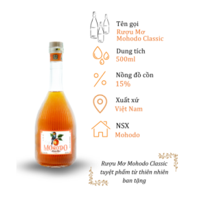 Rượu Mơ Mohodo Classic - Chai 500ml 15%