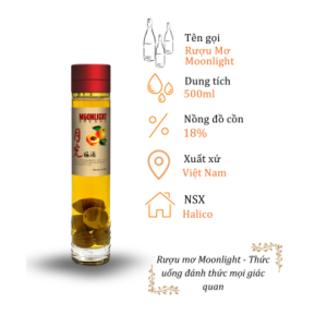 Rượu Mơ Moonlight - Chai 500ml 18%