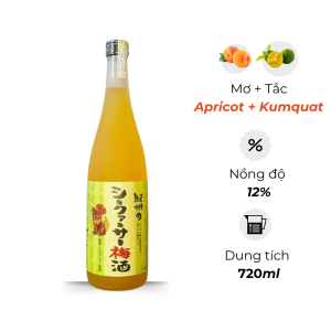 Rượu Mơ Nakano BC Tắc - Chai 720ML 12%