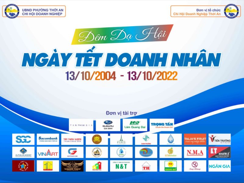 Sanh Sách tài trợ đêm tiệc doanh nhân